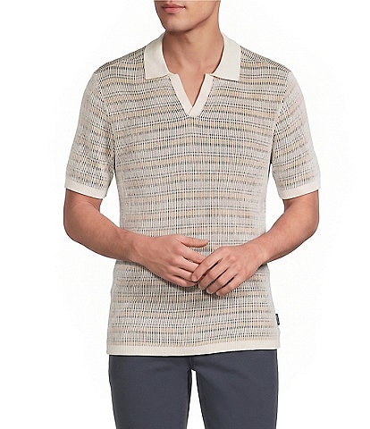 Rowm Short Sleeve Striped Snit Shirt