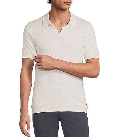 Rowm Short Sleeve Textured Solid Snit Shirt