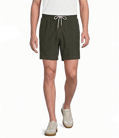Rowm Solid Terry 7#double; Inseam Shorts
