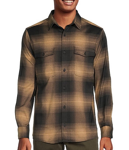 Rowm The Lodge Collection Flannel Buffalo Plaid Button Down Shirt