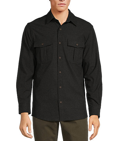 Rowm The Lodge Collection Long Sleeve Brushed Solid Button Down Shirt