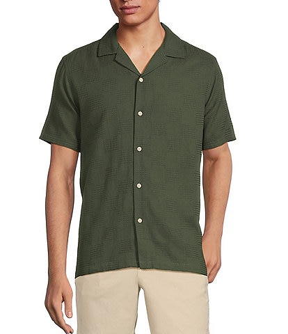 Rowm's Outsider's Oasis Short Sleeve Textured Solid Shirt