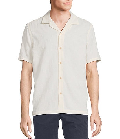 Rowm's Outsider's Oasis Short Sleeve Textured Solid Shirt