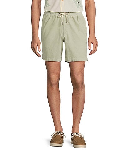 Rowm's Outsider's Oasis Solid Drawstring Corduroy Dyed Solid 7" Inseam Shorts