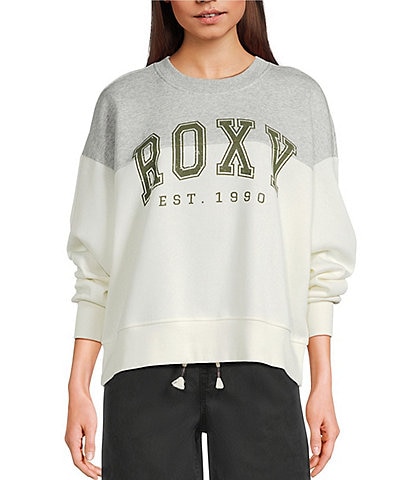 Roxy Academy End Game Color Blocked Long Sleeve Sweatshirt