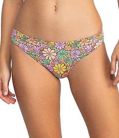 Roxy All About Sol Floral Print Hipster Swim Bottom