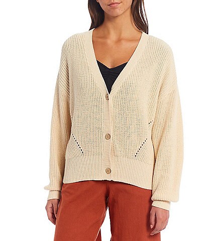 Roxy Amazing Hours Button Front Cardigan