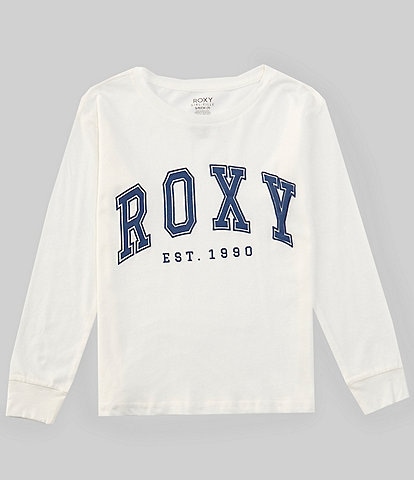 Roxy Big Girls 7-16 Collegiate Arch Logo Long Sleeve T-Shirt