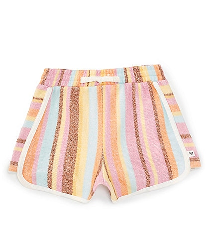 Roxy Big Girls 7-16 Cute People Striped Elastic Waist Shorts