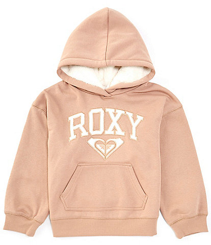 Roxy Big Girls 7-16 Long-Sleeve Logo Appliqued Oversized Fleece Hoodie