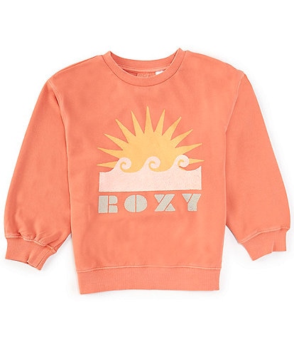 Roxy Big Girls 7-16 Morning Hike Long Sleeve Oversized French Terry Sweatshirt