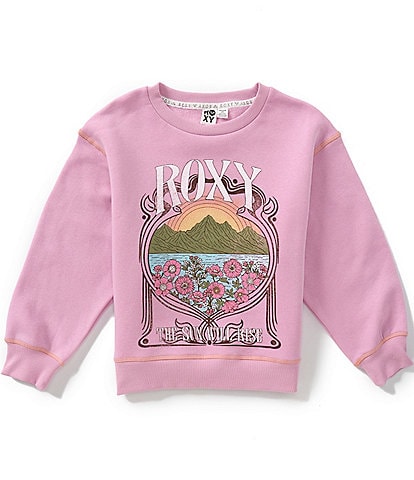 Roxy Big Girls Long Sleeve Sunrise Crew Fleece Pullover