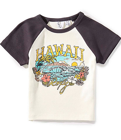 Roxy Big Girls Short Sleeve Hawaii Raglan T-Shirt