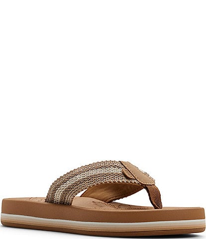 Roxy Colbee Hi Woven Stripe Flip Flops