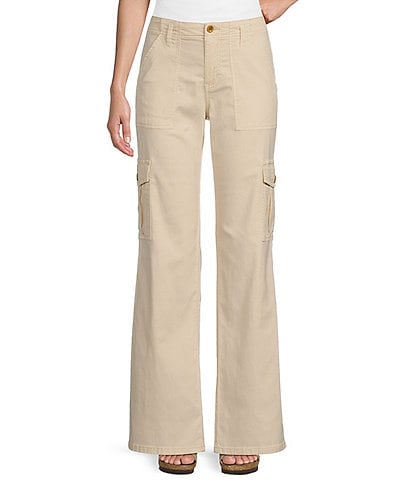 Roxy Come And Chill High Rise Pocketed Linen-Blend Pants