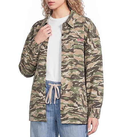 Roxy Dawn Light Camouflage Printed Long Sleeve Jacket