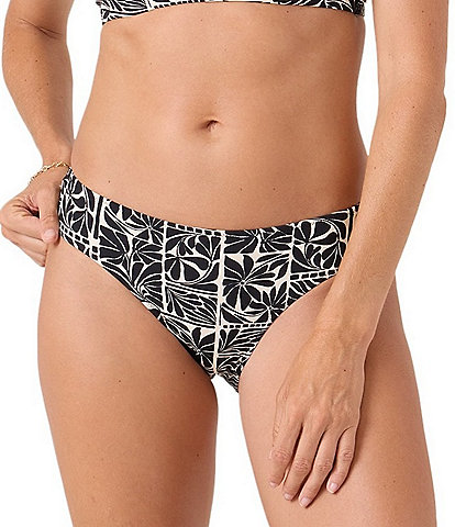 Roxy Geo Floral Full Coverage Hipster Swim Bottom