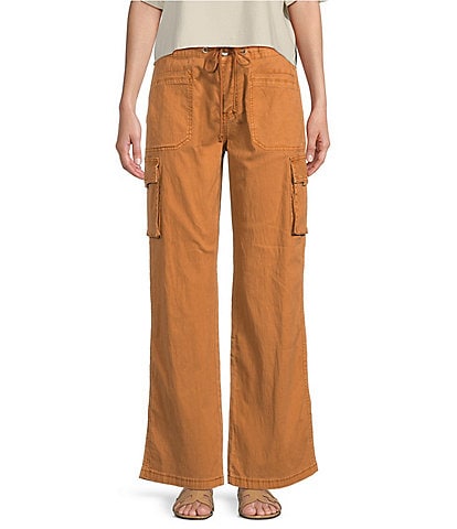 Roxy LA Linen Blend Cargo Pants