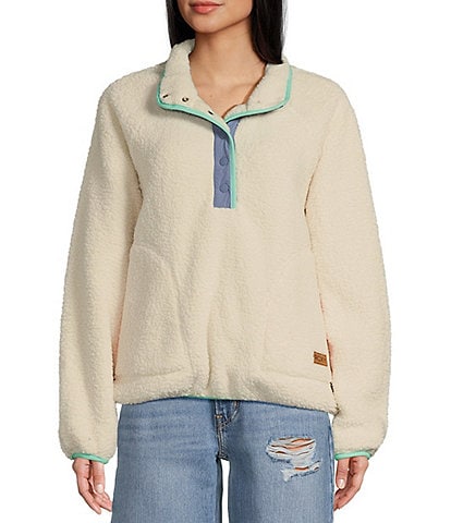 Roxy Long Sleeve Kipsie Plush Sherpa Jacket