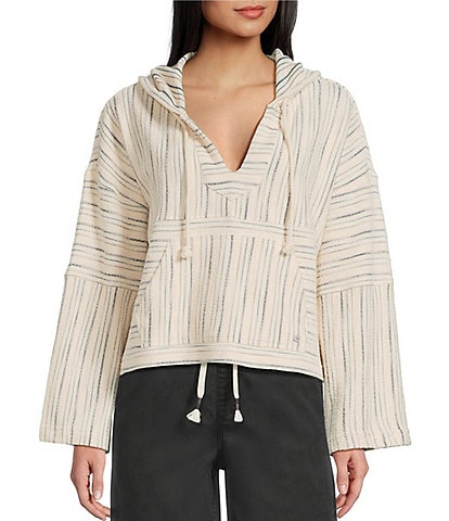 Roxy Long Sleeve Stripe Rich Coast Poncho