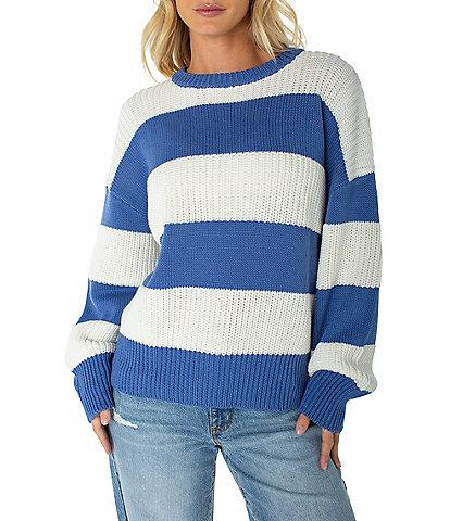 Roxy Long Sleeve Striped West Side Sweater