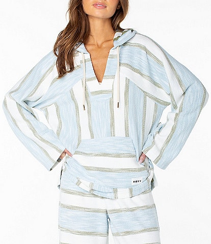 Roxy Long Sleeve Striped Wild And Free Pullover