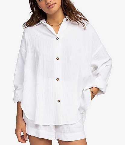 Roxy Morning Time Button Front Shirt