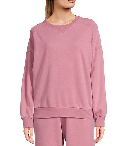 Roxy Oasis Haze Coordinating Long Sleeve Solid Fleece Sweatshirt