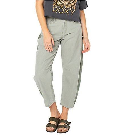 Roxy Side Panel Barrel Jeans