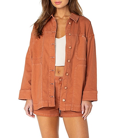 Roxy Spread Collar Lost Treasure Slightly Oversized Jacket