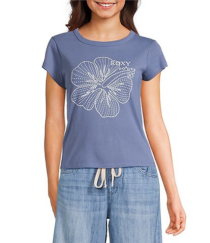 Roxy Stitched Bloom Short Sleeve T-Shirt