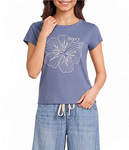 Roxy Stitched Bloom Short Sleeve T-Shirt