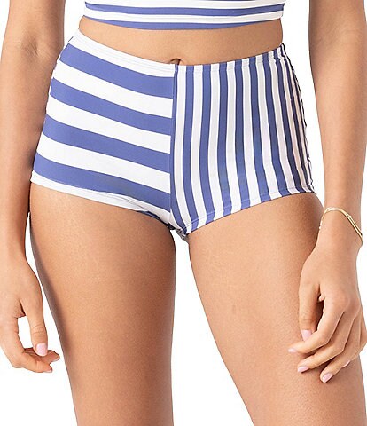 Roxy Stripe Out Boy Short Swim Bottom