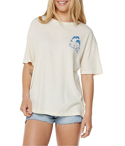 Roxy Sunset Dreams Short Sleeve Boyfriend Gauze T-Shirt