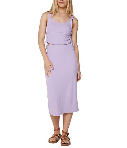 Roxy Surf Stoked Side Cutout Midi Dress