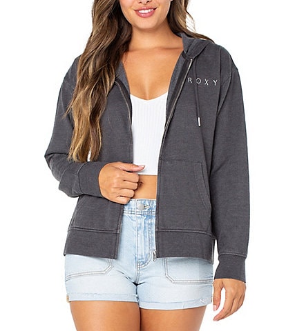 Roxy Sweet Rhythm Zip Up Fleece Hoodie