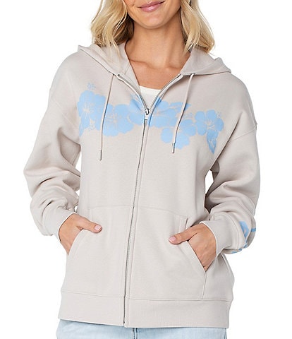 Roxy Tidal Front Full Zip Graphic Coordinating Sweatshirt