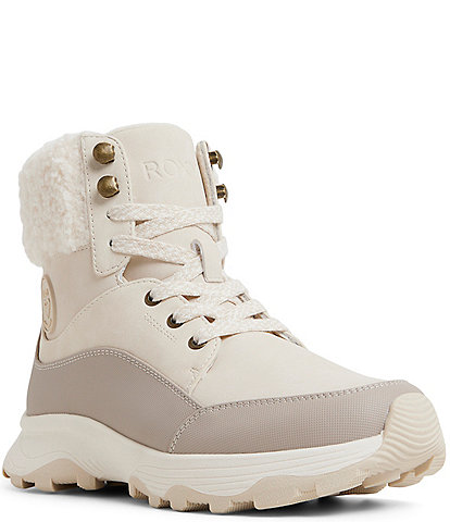 Roxy Women's Aspen Faux Shearling Collar Winter Booties