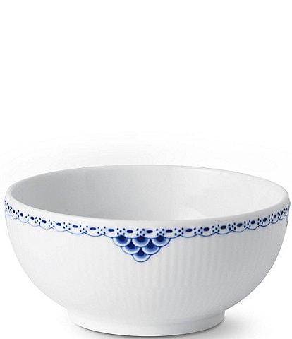 Royal Copenhagen 1.5 pt Princess Delicate Lace Border Pattern Porcelain Bowl