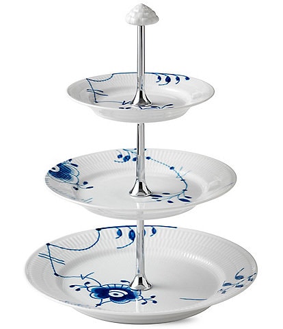 Royal Copenhagen Blue Fluted Mega 3-Tier Etagere