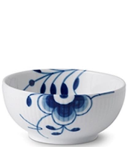 Royal Copenhagen Blue Fluted Mega Floral Pattern Porcelain Small Bowl