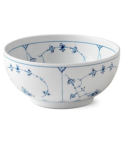 Royal Copenhagen Blue Fluted Plain 1.75 Quart Serving Bowl