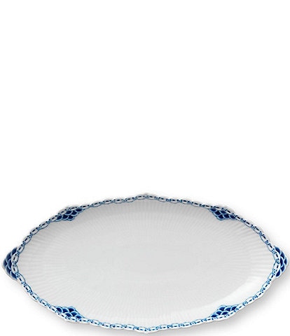 Royal Copenhagen Princess Delicate Lace Pattern Porcelain Oval Accent Dish