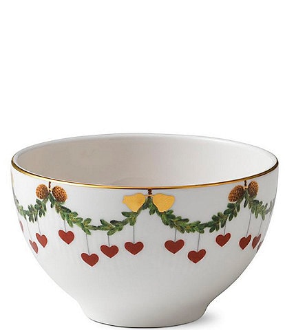 Royal Copenhagen Star Fluted Christmas Chocolate Bowl