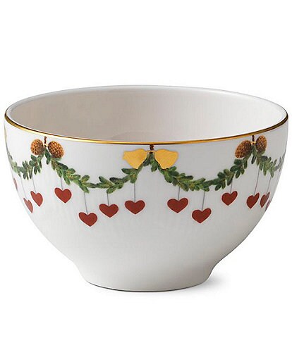 Royal Copenhagen Star Fluted Christmas Chocolate Bowl