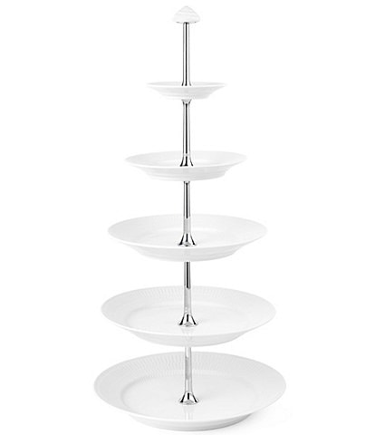 Royal Copenhagen White Fluted 5-Layer Etagere