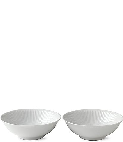 Royal Copenhagen White Fluted Bowl Set