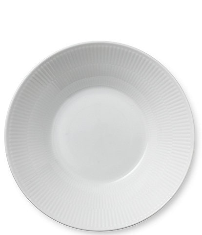 Royal Copenhagen White Fluted Deep Plate- 9.45#double;