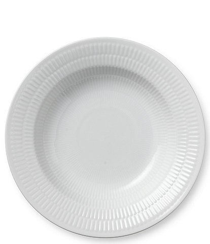 Royal Copenhagen White Fluted Deep Rimmed Bowl