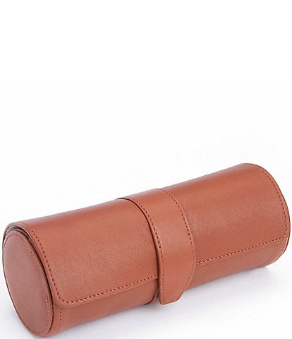 ROYCE New York Deluxe Leather Watch Roll